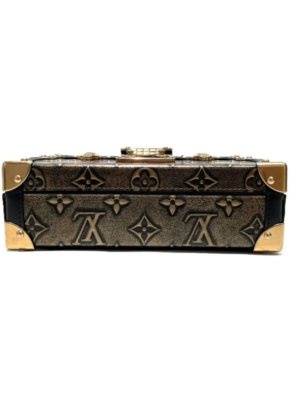 Louis Vuitton Petite Malle Capital Handbag Leather